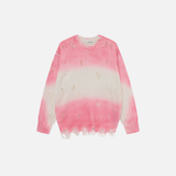 Y2K Vibrant Tie-Dye Oversized Lazy Knit Sweater