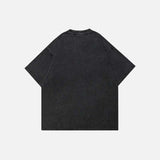 Vintage Washed Black Aesthetic Graphic T-Shirt