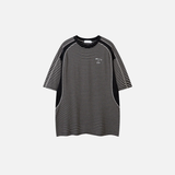 Lightweight Retro Striped Vintage Patchwork T-Shirt