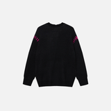 Women Sweet Vibrant Butterfly Graphic Knit Sweater