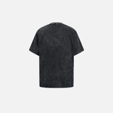 Gothic Eye Graphic Washed Black T-Shirt