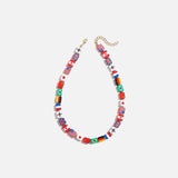 Beaded Rectangular Necklace