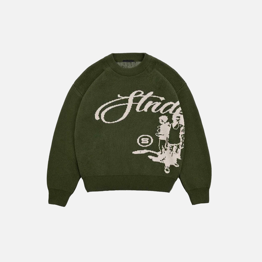 Retro Punk Knitted Sweater