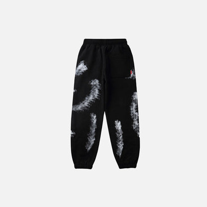 Smile Patchwork Sweatpants