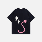 "I Can Pick Star" Devil Horn Skull T-shirt