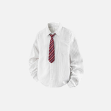 Stylish Striped Pocket Designer Long Sleeve Shirt