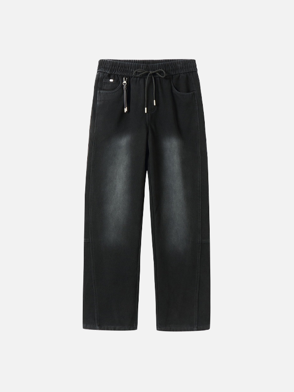 Functional Style Fleece Lined Straight Leg Pants