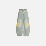 Y2K Flattering Washed Denim Wide Leg Jeans