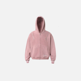 Breathable Suede Multi Zipper Hooded Sweatshirt