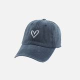 Heart Embroidery Cap