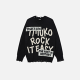 Durable Stylish Oversized Crewneck Knitwear Sweater