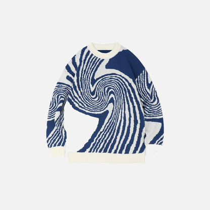 Whirlpool Knit Autumn Casual Sweater