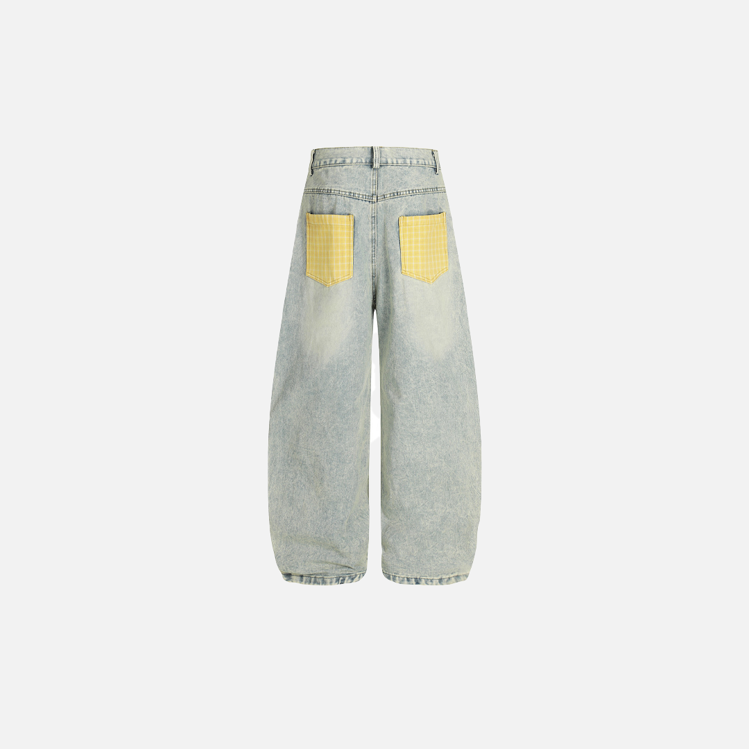 Y2K Flattering Washed Denim Wide Leg Jeans