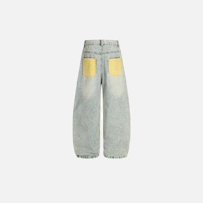 Y2K Flattering Washed Denim Wide Leg Jeans