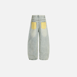 Y2K Flattering Washed Denim Wide Leg Jeans