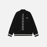 Y2K Preppy Striped Tie Collar Knit Sweater
