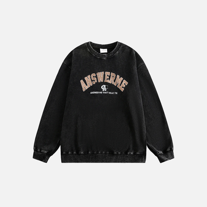 Vintage Korean Letter Print T-Shirt