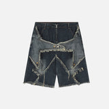 Distressed Star Short