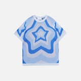 Star Pattern Knitted T-Shirts