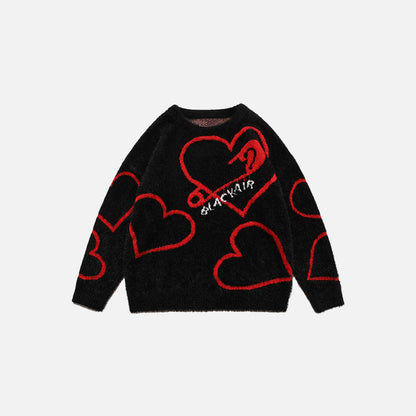 Knitted Heart Sweater