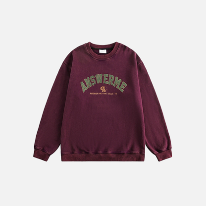 Vintage Korean Letter Print T-Shirt