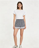 Bow Detail Gingham Shorts