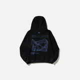 F Wave Black Solid Hoodie