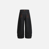 Elevated American Style Wide-Leg Denim Jeans