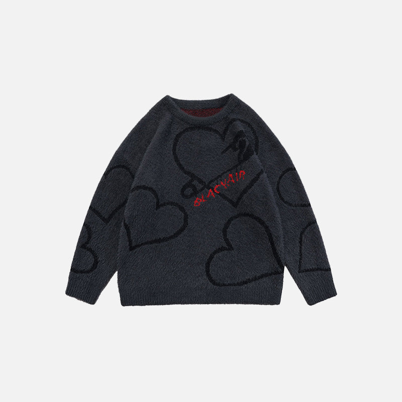 Knitted Heart Sweater