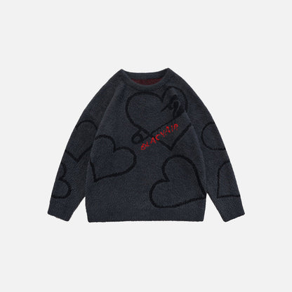 Knitted Heart Sweater