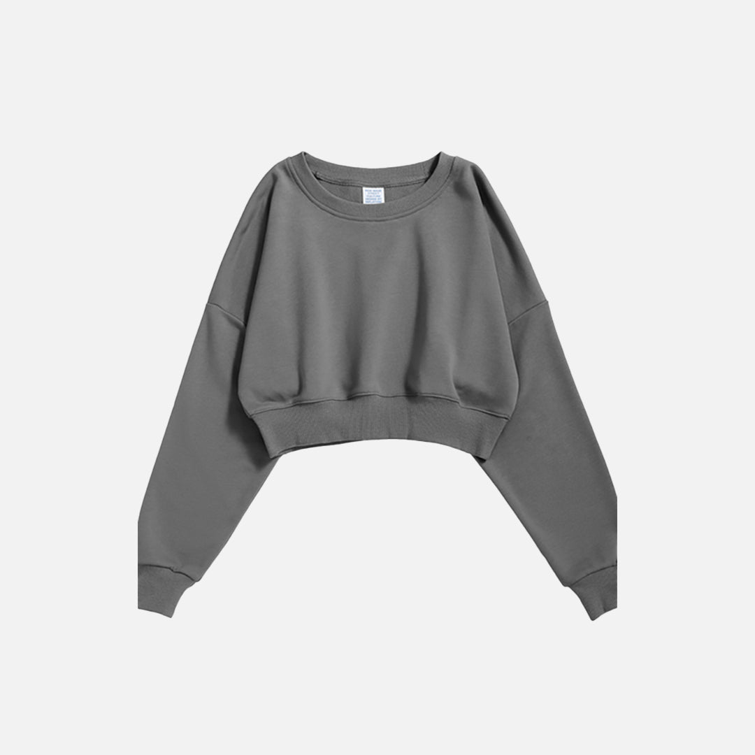 Blank Cropped Women's Sweatshirt