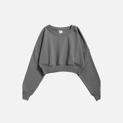 Blank Cropped Women's Sweatshirt