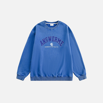 Vintage Korean Letter Print T-Shirt