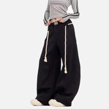 Retro Supper Baggy Drawstring Sweatpants