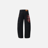 Y2K Unique Split Design Straight Leg Cargo Jeans