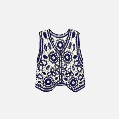 Floral Pattern Women's Cardigan