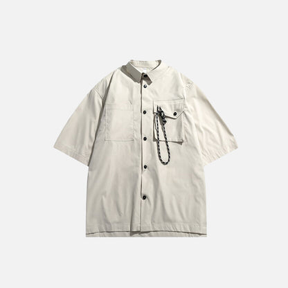 Oversized Rope Pocket Shirt