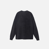 Oversized Devil Graphic Print Sweatshirt