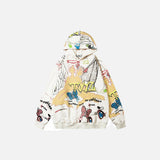 Hipster Graffiti Graphic Hoodie