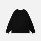 Reversed Letter Print Long Sleeve T-shirt