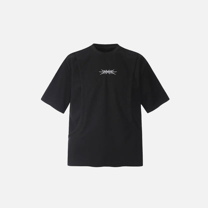 Casual Round Neck Stitched T-Shirt
