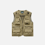 Multi-Pocket Breathable Cargo Vest