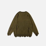 Distressed Washed Sweater