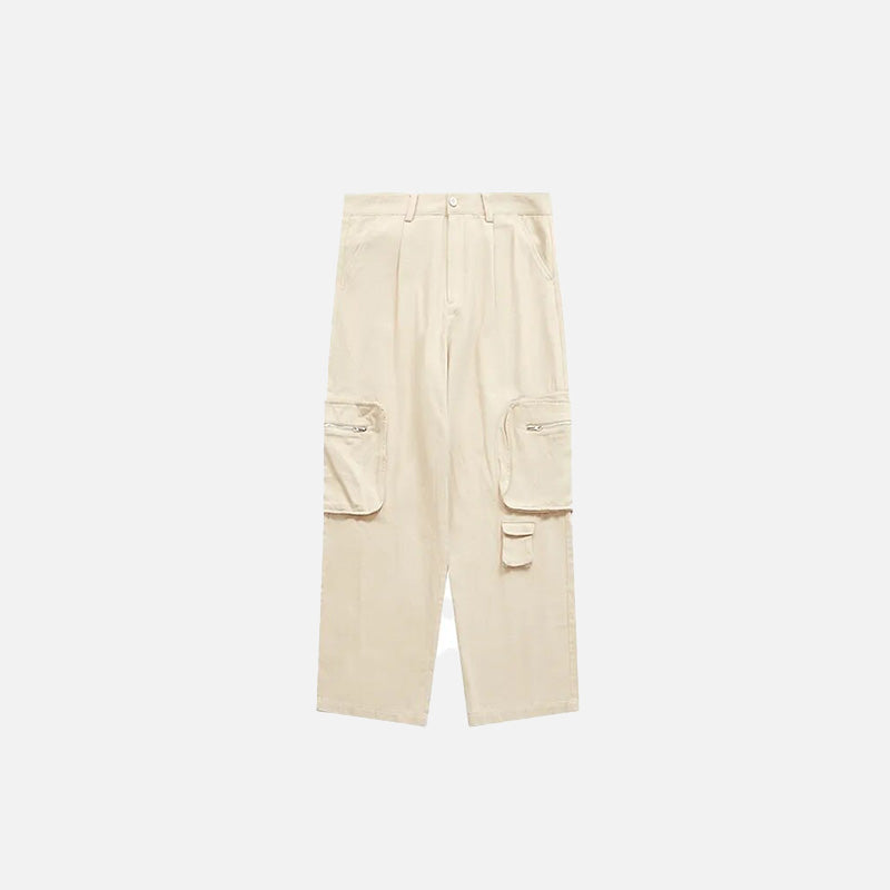 Multi Pockets Wide Leg Cargo Pants