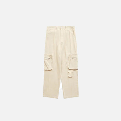 Multi Pockets Wide Leg Cargo Pants