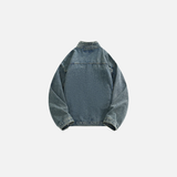 Chinese Style Lace-Up Denim Jacket