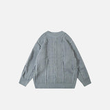 Loose Stripped Knitted Sweater