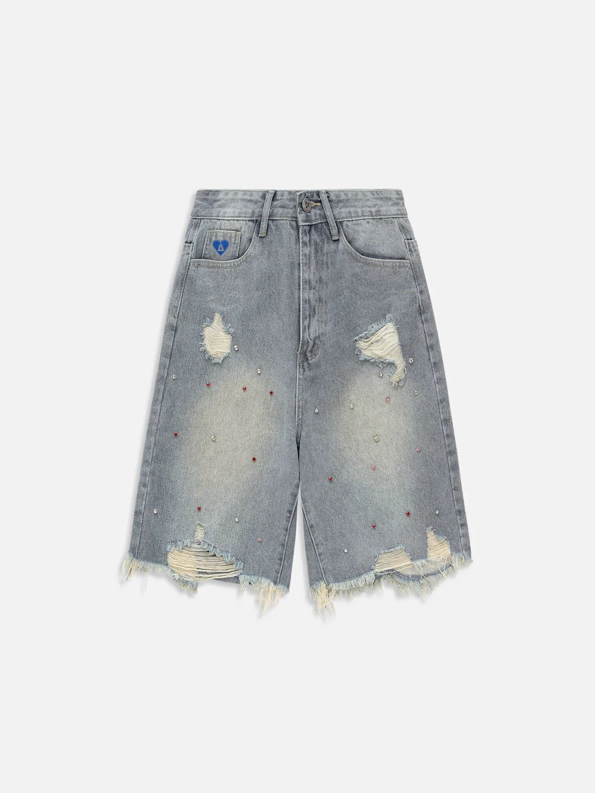 Rhinestone Application Jorts