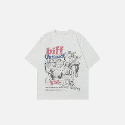 Vintage American Style Loose Fit T-Shirt