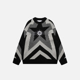 Star Graphic Oversized Sweater